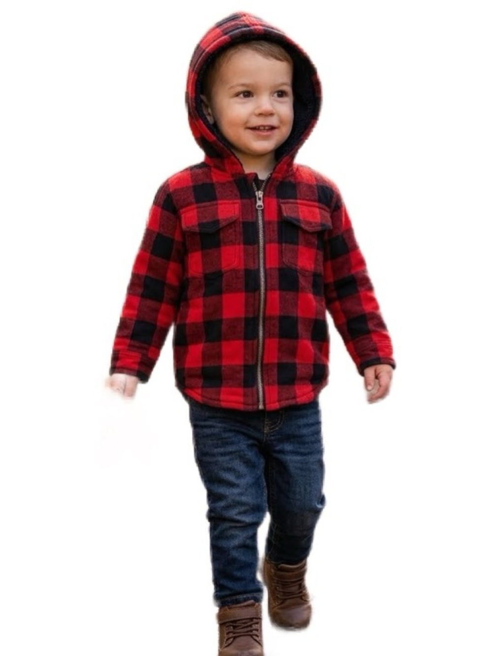 Hatley Kids Heritage Hooded Full Zip Plaid Jacket 2T
